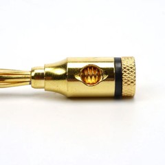 12pcs 24k Gold Plated Musical Speaker Cable Wire Pin Banana Plug Connector B5 US