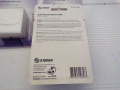 1-Port RJ45 Jack Telephone Phone Line Wall Surface Mount Box I white, Lot of 10