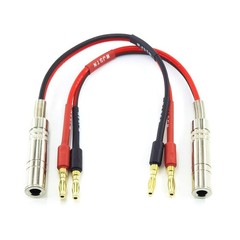 1/4 TS to Banana Plug Speaker Cable 6.35 Mm 1/4 Female Mono Adapter 8″ 2Pack New
