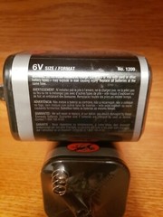 2-Pack Lantern Battery 6 Volt Eveready 1209 Heavy Duty Spring