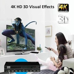 8 Port HDMI Splitter 1 in 8 Output 1 to 8 Video Splitter Ultra 4K 3D 1080P Hub