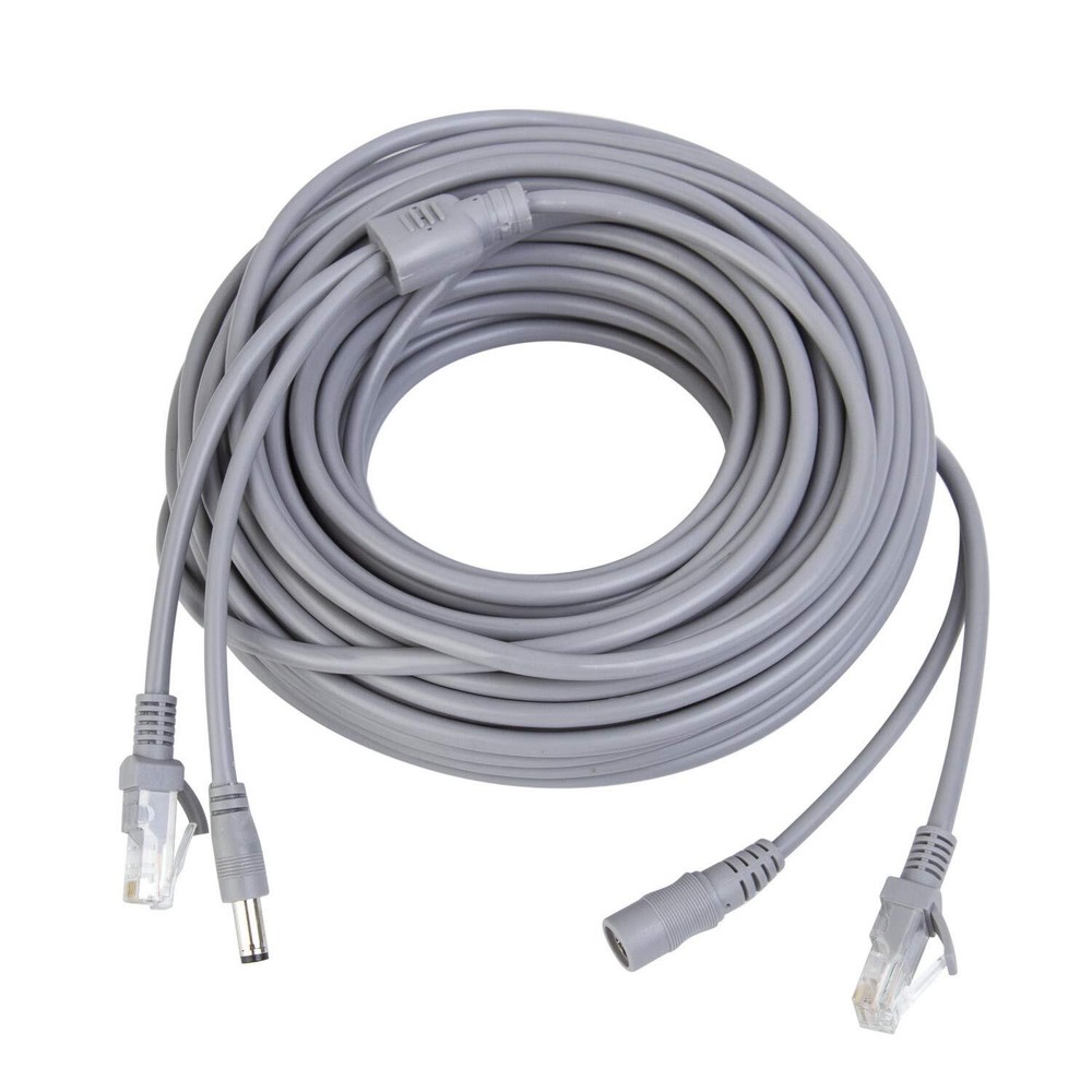10M/33ft Ethernet Cable Cat5e Network LAN/Power Extension Cord for CCTV