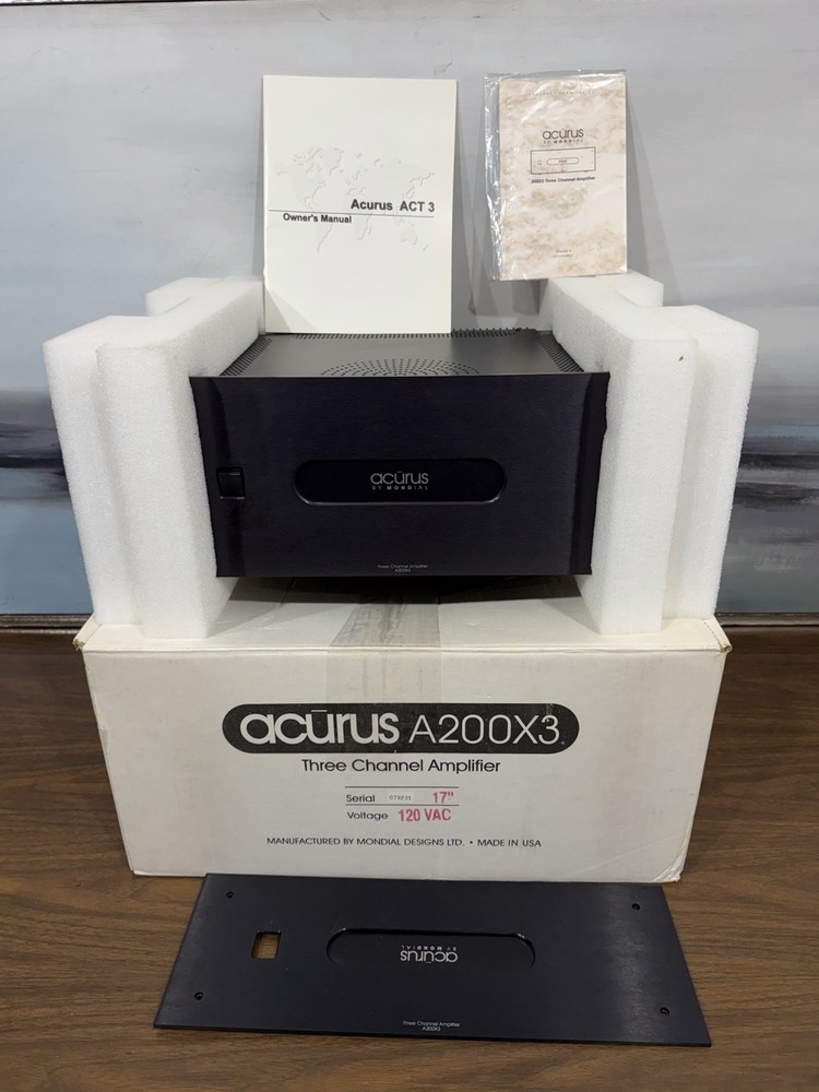 ACURUS by MONDIAL A200X3. Three channel Power Amplifier Working