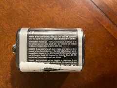 Eveready #1209 6v Battery with plastic seal