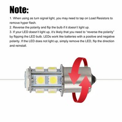 10 X Super White 1156 1141 13-SMD RV Camper Trailer LED Interior Light Bulbs 12V