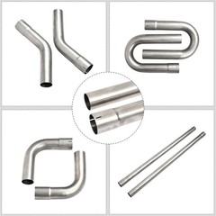 409 Steel Heavy Duty 2.25 Inch DIY Custom Mandrel Exhaust Pipe Tube Pipe, 48