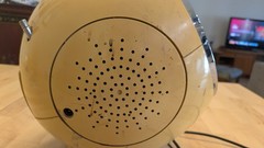 Vintage Weltron 2001 Spaceball AM/FM Radio Yellow 8 Track