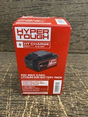 HYPER TOUGH 20V LITHIUM BATTERY PACK 4.0 AH NEW