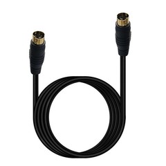 S Video Cable, S-Video Cable 4 Pin Connector Male to Male Gold Plated Compatible