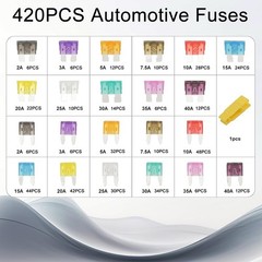 420Pcs 12V Auto Blade Fuse Assortment Kit Set Car Truck Motorcycle RV Boat Fuses