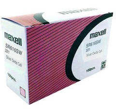 Box of 100 Maxell Hologram 321 SR616SW Silver Oxide Watch Battery EXP 6/2030