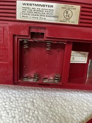 vtg Westminster model FS 2000 Mini red boombox 13” Working Hong Kong