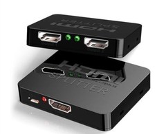 HDMI Splitter 1 In 2 Out 4K HDMI Splitter 1 To 2 Amplifier For Full HD 1080P 3D