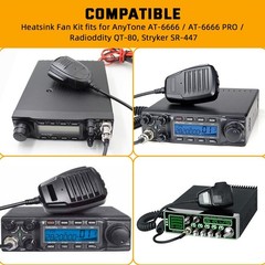 12V Cooling Fan Kit For AnyTone Anytone AT-6666/AT-6666 Pro Low-Off-High Switch