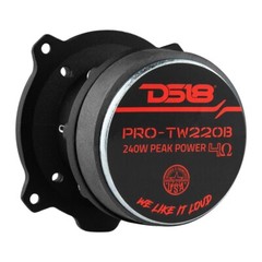 DS18 PRO-TW220B 3″ PRO Aluminum Super Bullet Tweeter 240 Watts Max Power – Pair