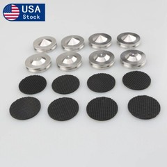 28X22mm Stainless Steel HiFi audio Speaker Isolation Spike Stand Feet Pads Base