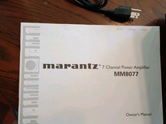 Marantz MM8077 7 Channel Power Amplifier With Box + Owner Manual