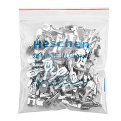 100PCS 6.3mm Female Spade Crimp Terminals Non-Insulated Quick Splice Connectors