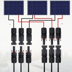 Solar Y Branch Connectors 1000V DC 1 to 3 Solar Panel Parallel Connectors,IP6…