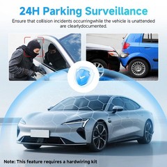 360° 4 Channel 1080P Car Dash Cam Front and Rear Inside Left Right + Camera Wifi