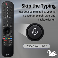LG TV Magic Voice TV Remote Control MR24GN For 2019-2024 G4 C3 C4 B4 QNED OLED