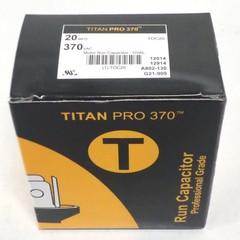 TitanPro TOC20 HVAC Oval Motor Run Capacitor 20 MFD/UF 370 Volts
