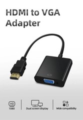 080P HDMI Male to VGA Female Video Cable Cord Converter Adapter For PC Monitor