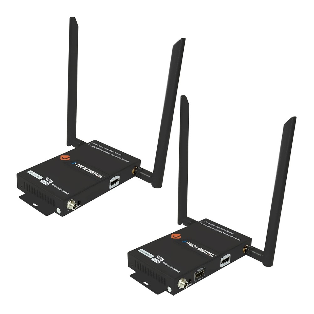J-Tech Digital Wireless HDMI Extender 1080p up to 660 ft Extension, Transmitt…