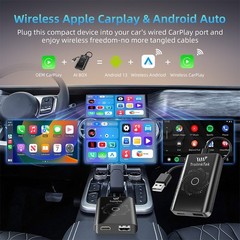 2026 NEW Wireless CarPlay AI Box Android Auto Video Dongle Netflix YouTube 32GB
