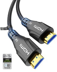 Cratree 15FT HDMI Cable 8K Ultra High Speed 48Gbps Braided Cord