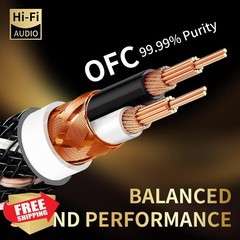 YYTCG 3.5mm to Dual XLR Cable 2m OFC Nylon Braid Audio Splitter
