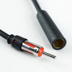 12″ Universal Male Female Car AM FM Antenna Extension / Extender Cable (1 ft.)