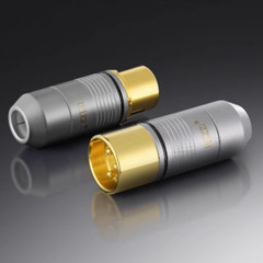 24K Gold Plated HIFI Audio Cable Plug Pure Copper XLR Connector Male Female