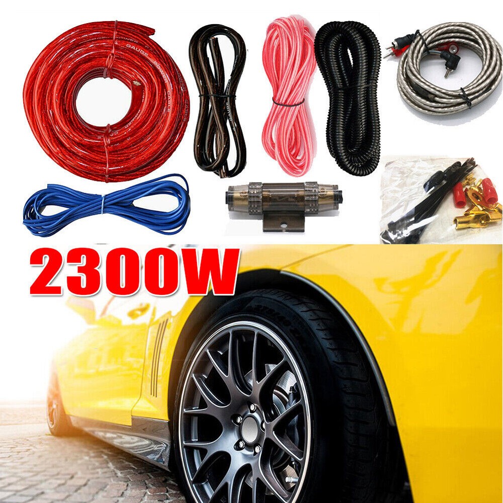 2300W SoundBox 4 Gauge RCA Complete Amplifier Install Wiring Amp Tools Kit Set