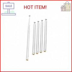Uxcell 5 Sections Telescopic Antenna, 12 Inches 310mm Long for AM FM Radio TV, 5