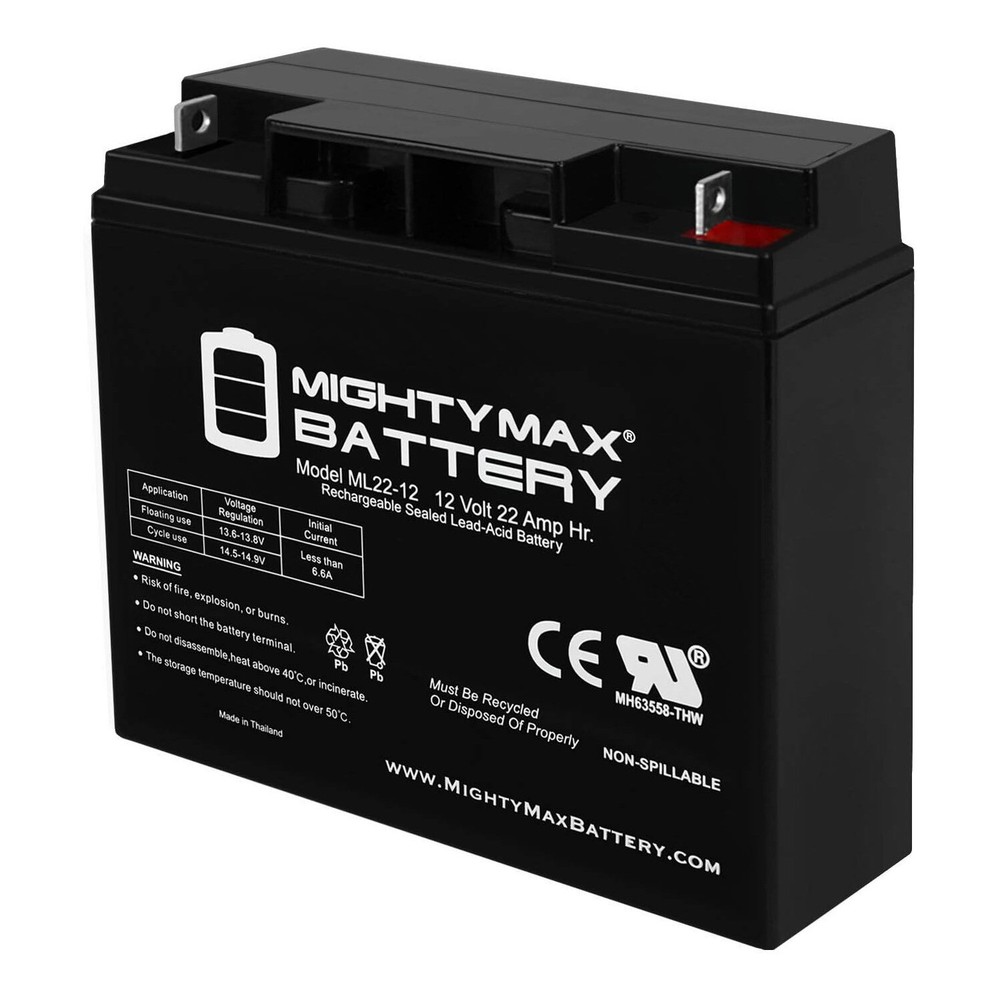 Mighty Max 12V 22AH SLA Replacement Battery for Jump-N-Carry JNC770
