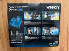 VTech IS7121-2 DECT 6.0 Cordless Phone System w Audio/Video Doorbell 2 Handsets