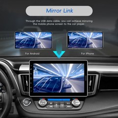 10.1” Single 1 Din Touch Rotatable Scree Car Stereo Radio Apple/Android Carplay