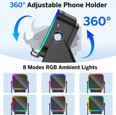 NEW Wireless Induction Speaker 5-in-1 Bluetooth Speaker With Phone Stand USA