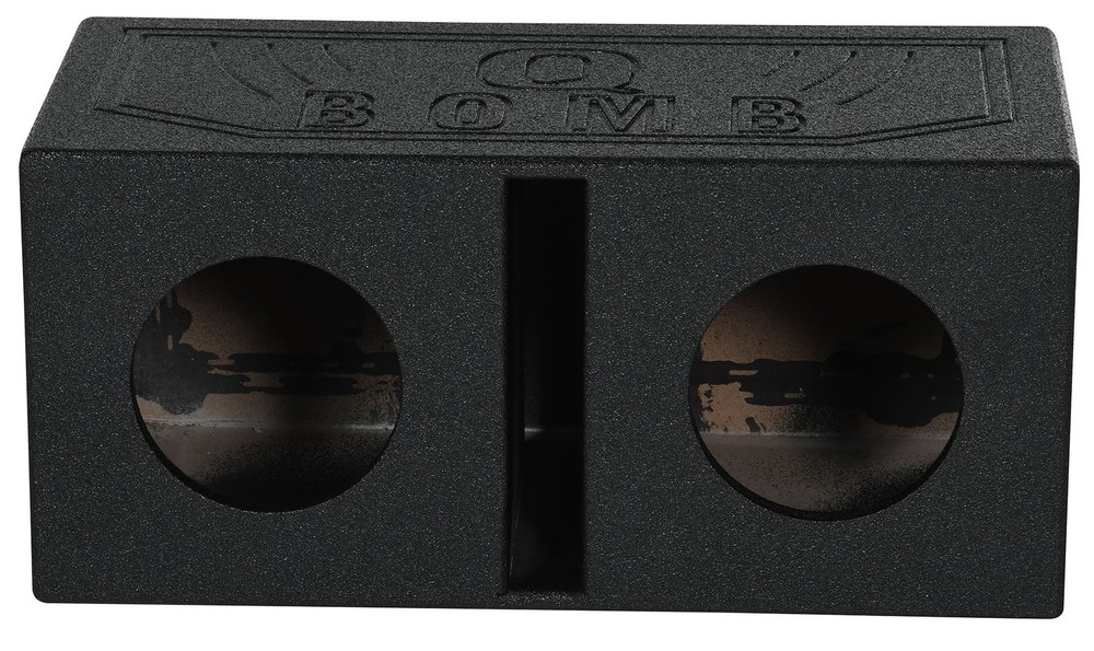 Rockville RQB65 Dual 6.5″ Vented Subwoofer Enclosure Bedlined Sub Box 1.0 Cu