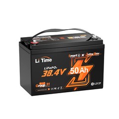 LiTime 36V 50Ah Bluetooth Group31 LiFePO4 Battery for Trolling Motor-refurbished