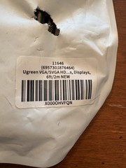 Ugreen VGA/SVGA HD, Displays, 6ft/2m NEW