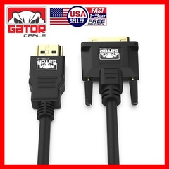 DVI-D 24+1 to HDMI Dual Link Cable Male Gold HDTV PC 1080P Display Adaptor 6FT