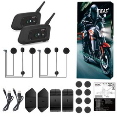 Novamente V6 Pro+ Motorcycle Helmet Bluetooth Intercom Headset, Up to 6 Rider…
