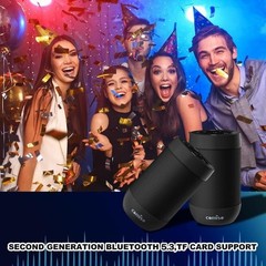 Compact Bluetooth 6.0 Speaker with Built-in Mic & Stereo Pairing for Outdoor Fun