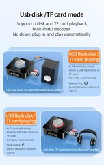 Bluetooth 5.0 Audio Receiver Transmitter AUX RCA USB TF Wireless Adapter for TV