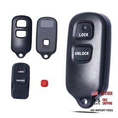 Key Fob Shell Case Replacement Fits for Toyota Tacoma Tundra RAV4 Highlander