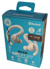 JLab JBuds Air Sport True Wireless In-Ear Earbuds New White ~FACTORY SEALED~
