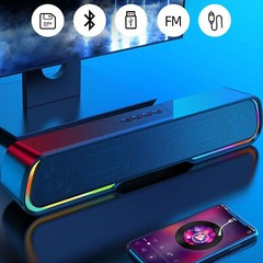Powerful TV Sound Bar 4 Speakers Subwoofers For TV Home Theater w/Remote US