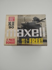 *SEALED* MAXELL XLII 90 5-PACK Blank Audio Cassette Tapes (Ideal For CD) NEW